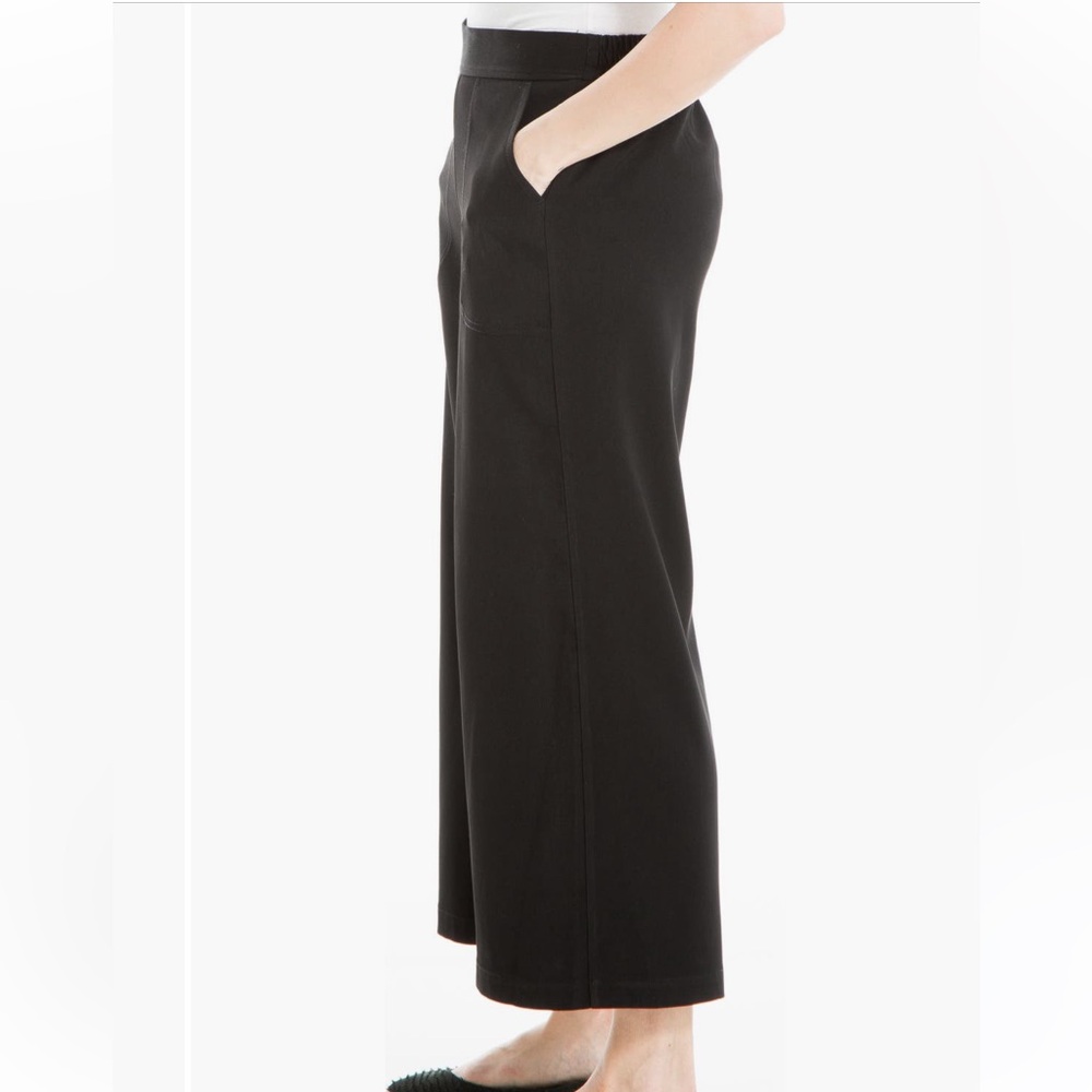 Wide leg ankle crop trouser Max Studio New without tag army green